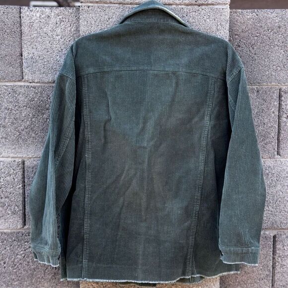 Vtg Green Windsor Corduroy Shacket Medium - Picture 9 of 10